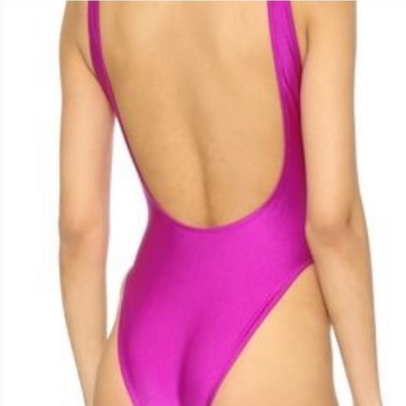 Private party rose all day one piece bathing suit (small) I’m color Fiesta Pink - Picture 5 of 9